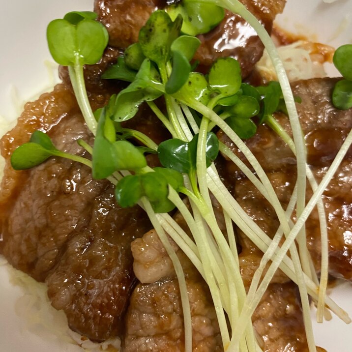 簡単　焼肉丼